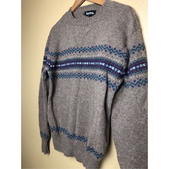 Vintage Jantzen Wool Blend Fair Isle Sweater - Made in USA (Size M) - Picture 3 of 12